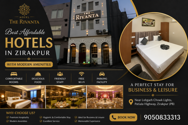 Experience Comfort & Luxury Stay at Hotel The Rivanta – Best Hotel in Zirakpur